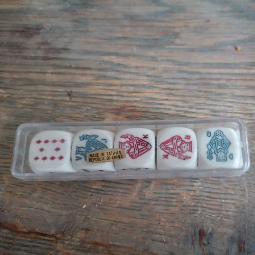 Poker dice set - dice,