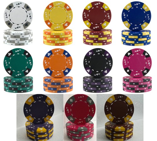 Poker chips 14g tri colour - poker,