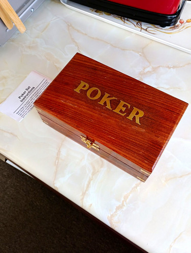 Wooden casino poker - poker, set