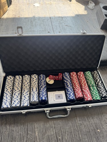 Aluminium case casino poker - aluminium,
