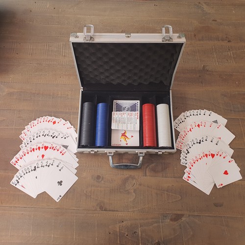Poker chip set - poker, in