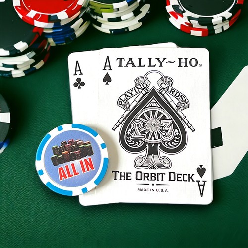 Poker chip all in - all,
