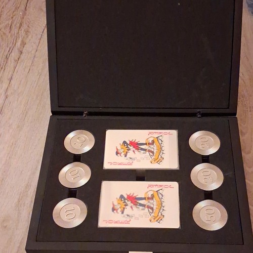 Casino poker set black - in, case