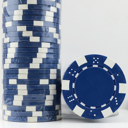 Dark blue dice 14g - x, clay