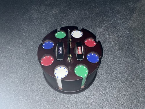 Poker chip set with - poker,