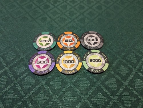 Chip sample poker set - 6,