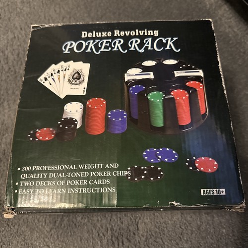 Deluxe revolving poker rack - revolving,