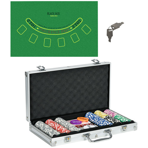 Sportnow 300 piece poker chips - 300-piece,