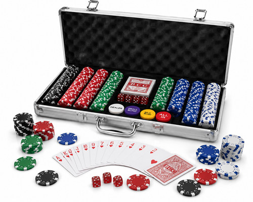 Professional 500 poker set - set, in
