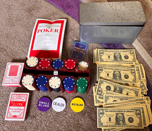 Casino poker set with - poker,