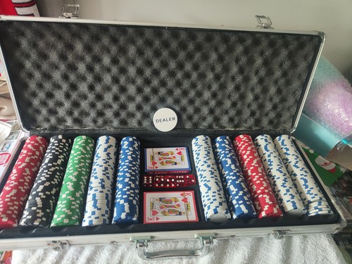 Poker chip set with case - with,