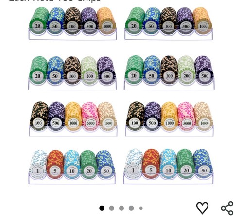 Pack poker chips holders - poker,