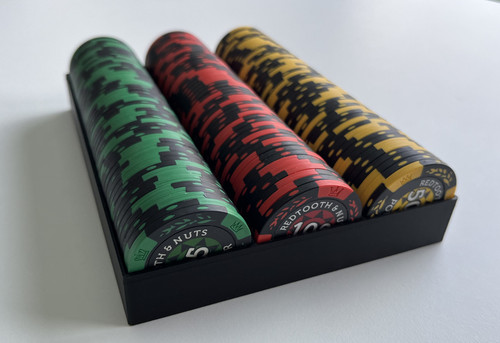 Poker chips tray - chips, x150