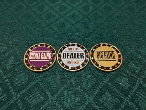 Poker dealer button - , blind