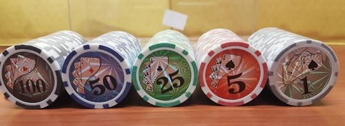 100 numbered laser poker - 100,