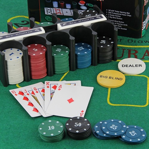 Texas hold poker set 200pc - poker,
