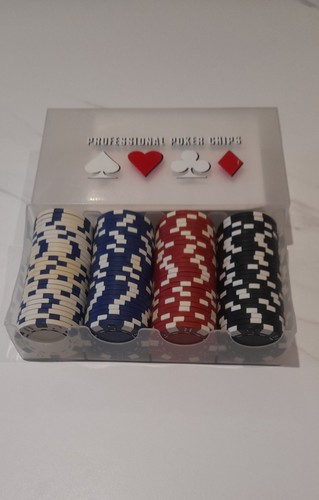 100 professional poker chips - poker,